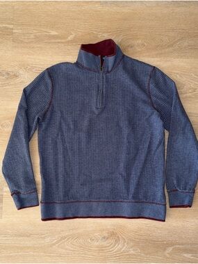 Robert Graham Quarter Zip Fleece Sweater